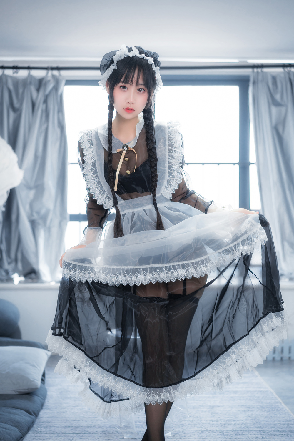 图片[1]-萌芽儿o0 NO.012 透明女仆 [27P185M]-微密空间-全网最全抖音网红铁粉空间写真